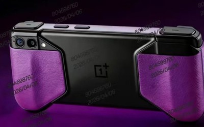 一加首款游戏掌机外观曝光 背部紫色握把+肩键设计